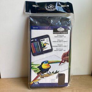 Royal Langnickel Essentials Drawing Keep n' Carry Set of Colored Pencils, SEALED